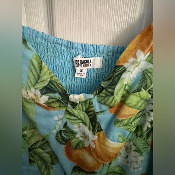 BB Dakota by Steve Madden lemon print midi dress - Picture 4 of 4